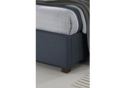 5ft King Size Oakland Dark Grey Fabric Upholstered Bed Frame 3